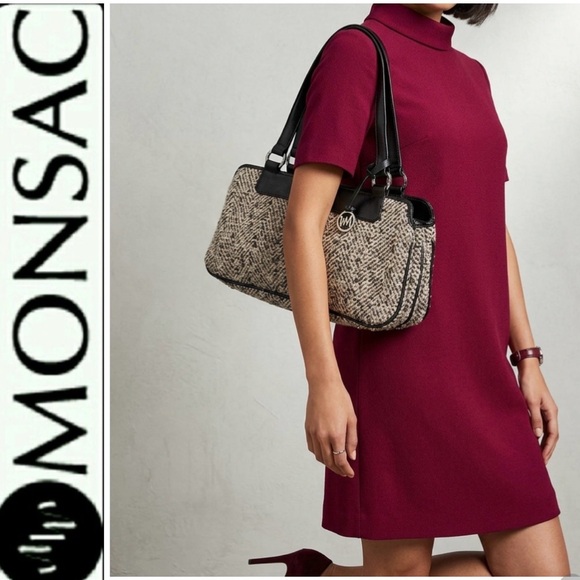 Monsac Leather Shoulder Bag